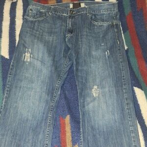 Classic Blue Men's Jeans ESCAPISM W40X32L (Worn)